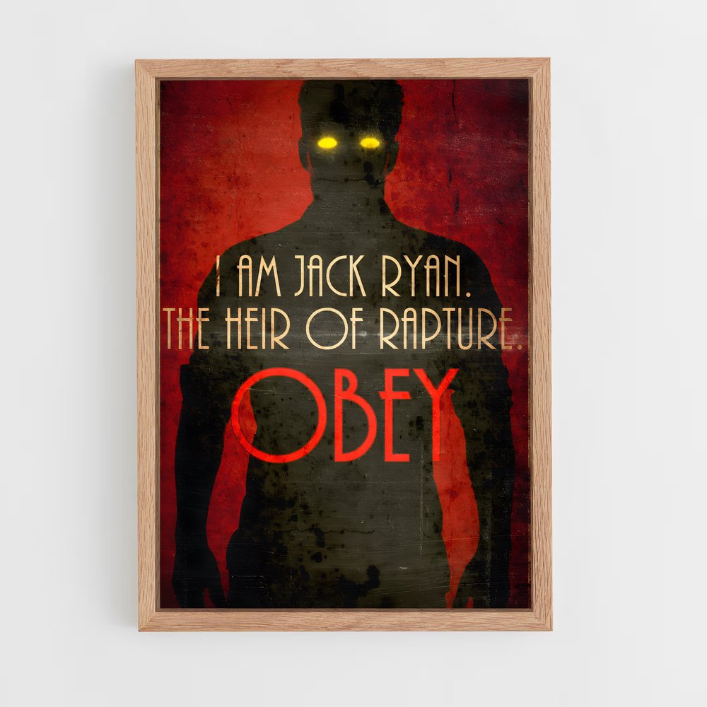 Poster La Traque de Jack Ryan – affiche Bioshock (vue 4)